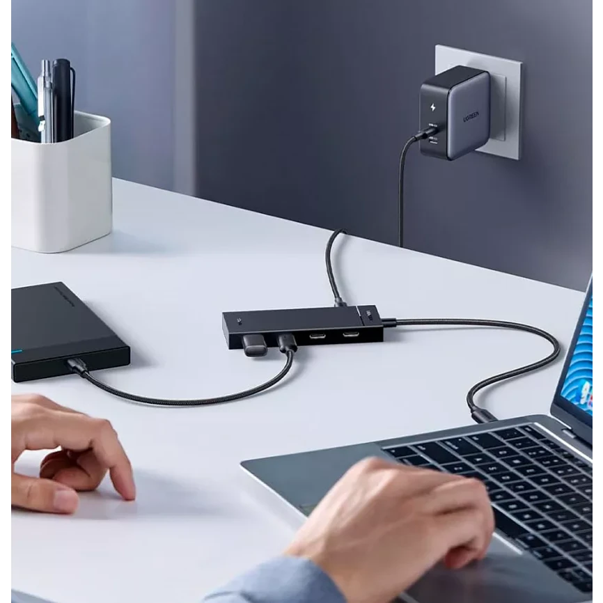 USB-концентратор UGREEN 5-in-1 USB-C Hub (CM806) - 55334 - фото 2