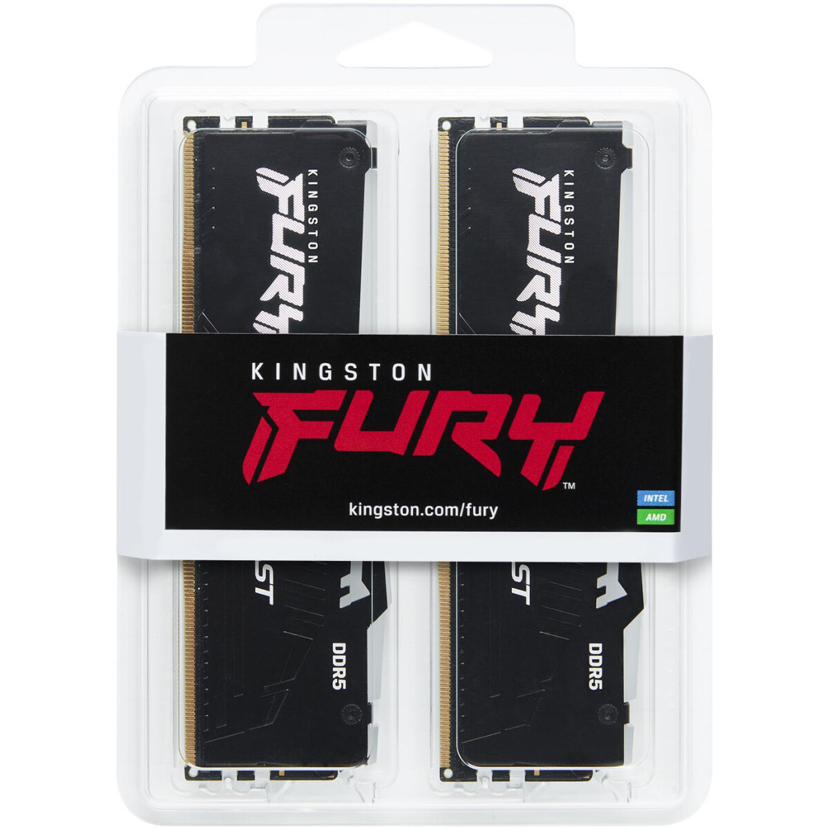 Оперативная память 32Gb DDR5 6400MHz Kingston Fury Beast (KF564C32BBEAK2-32) (2x16Gb KIT) - фото 3