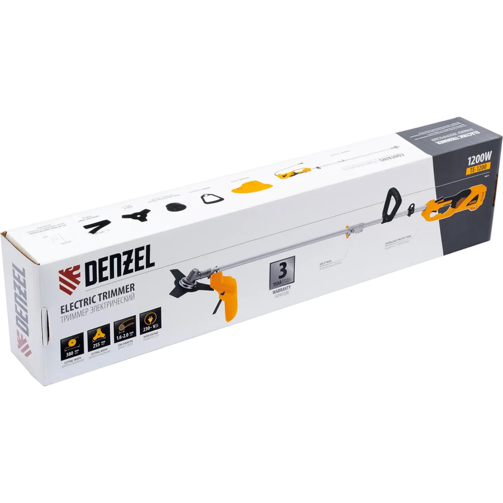 Триммер Denzel TE-1200 - 96611 - фото 18