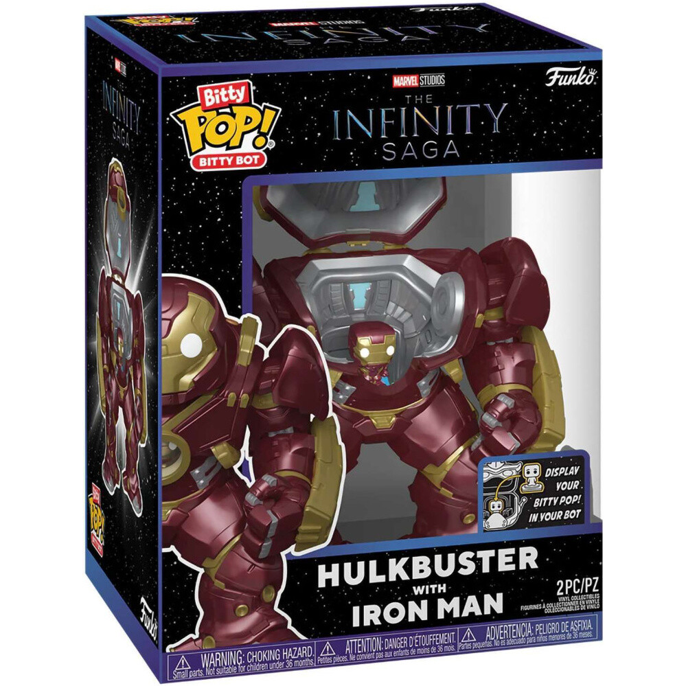 Фигурка Funko Bitty POP! Bitty Bot Marvel Infinity Saga Hulkbuster with Iron Man - 83645 - фото 3