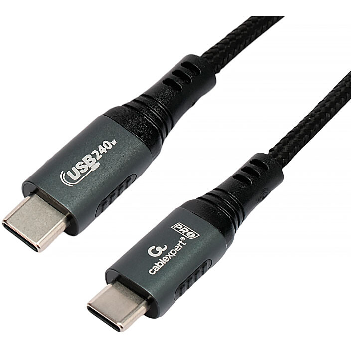 Кабель USB Type-C - USB Type-C, 2м, Cablexpert CCP-USB2.0-240W-2M