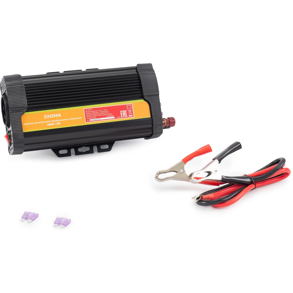 Автомобильный преобразователь напряжения Digma AI600-12W - фото 6