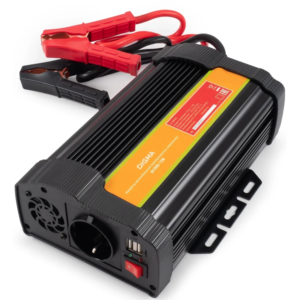 Автомобильный преобразователь напряжения Digma AI1000-12W