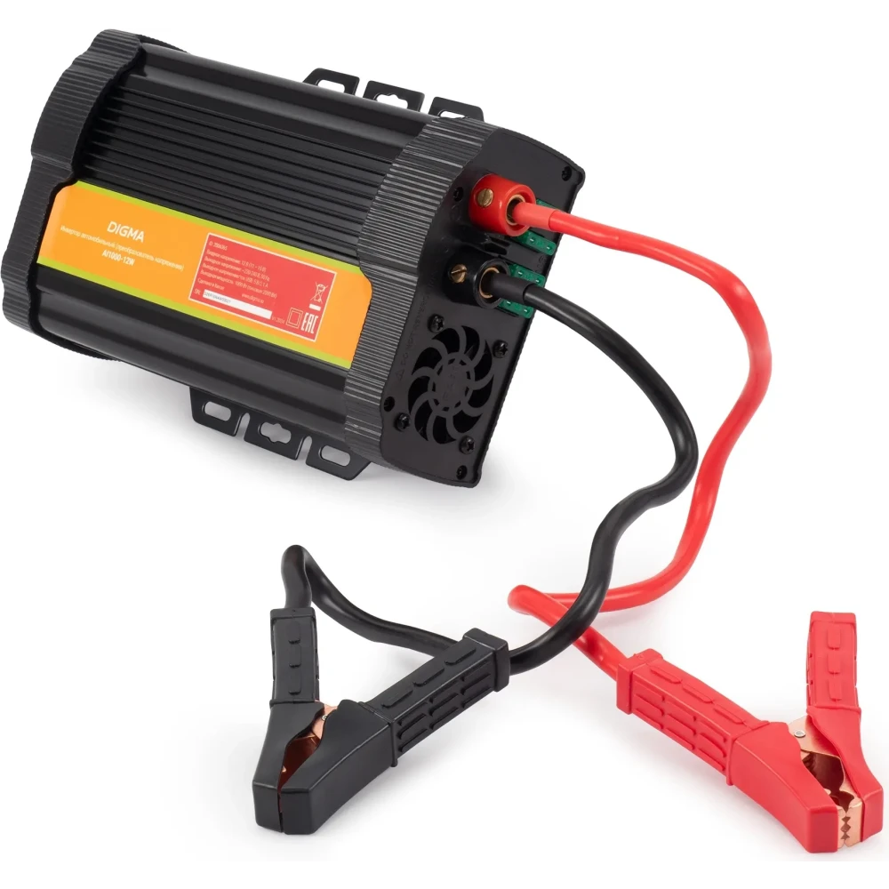 Автомобильный преобразователь напряжения Digma AI1000-12W - фото 2