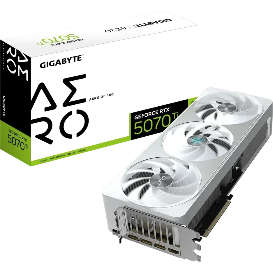 Видеокарта NVIDIA GeForce RTX 5070 Ti Gigabyte AERO OC 16Gb (GV-N507TAERO OC-16GD) - фото 10