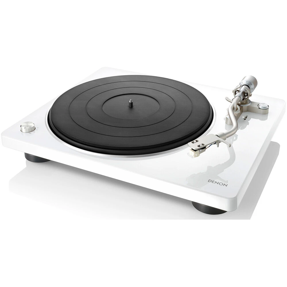 Виниловый проигрыватель Denon DP-400 White - DP400WTEM
