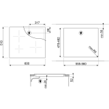 Индукционная варочная панель Smeg SI2641D