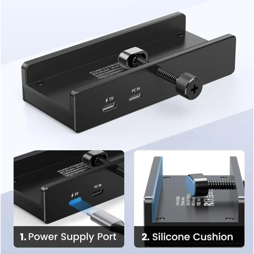 USB-концентратор Orico MH4PC-10-BK-BP Black - ORICO-MH4PC-10-BK-BP - фото 2