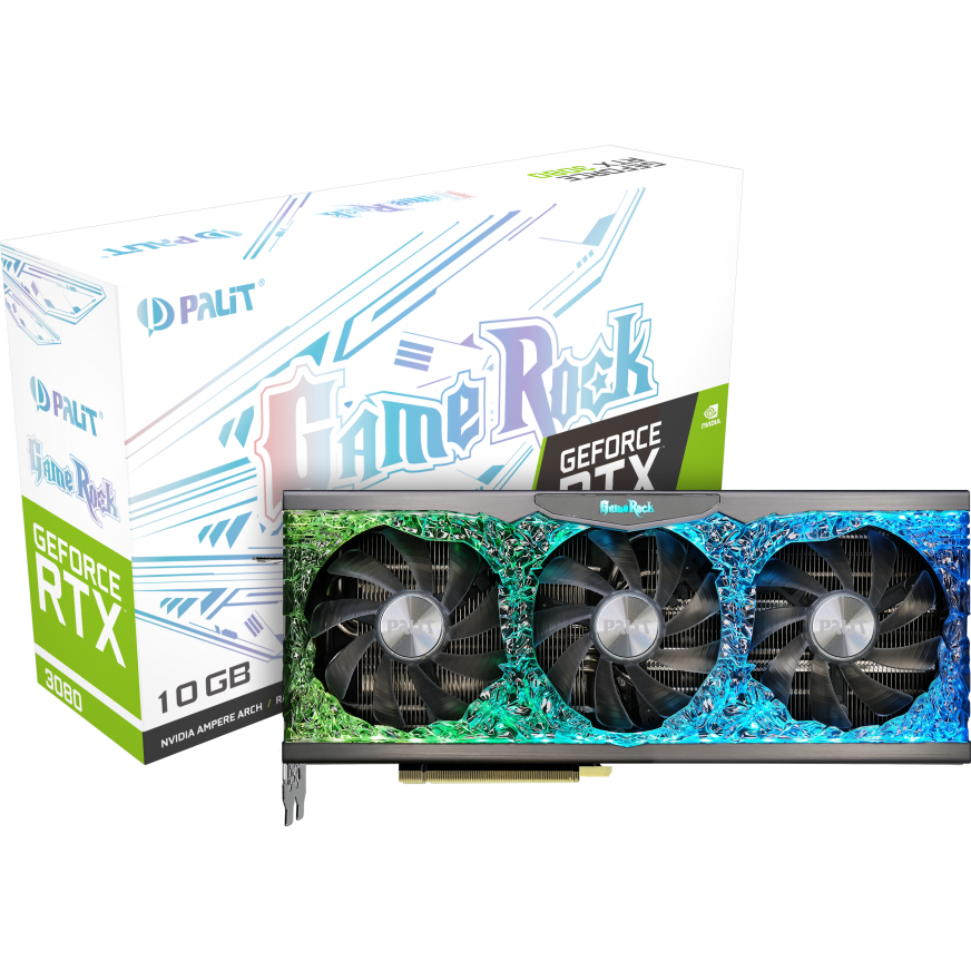 ..... Видеокарта RTX 3080 Palit GameRock 10Gb LHR (NED3080U19IA-1020G V1) OEM (4680), из ремонта - фото 9
