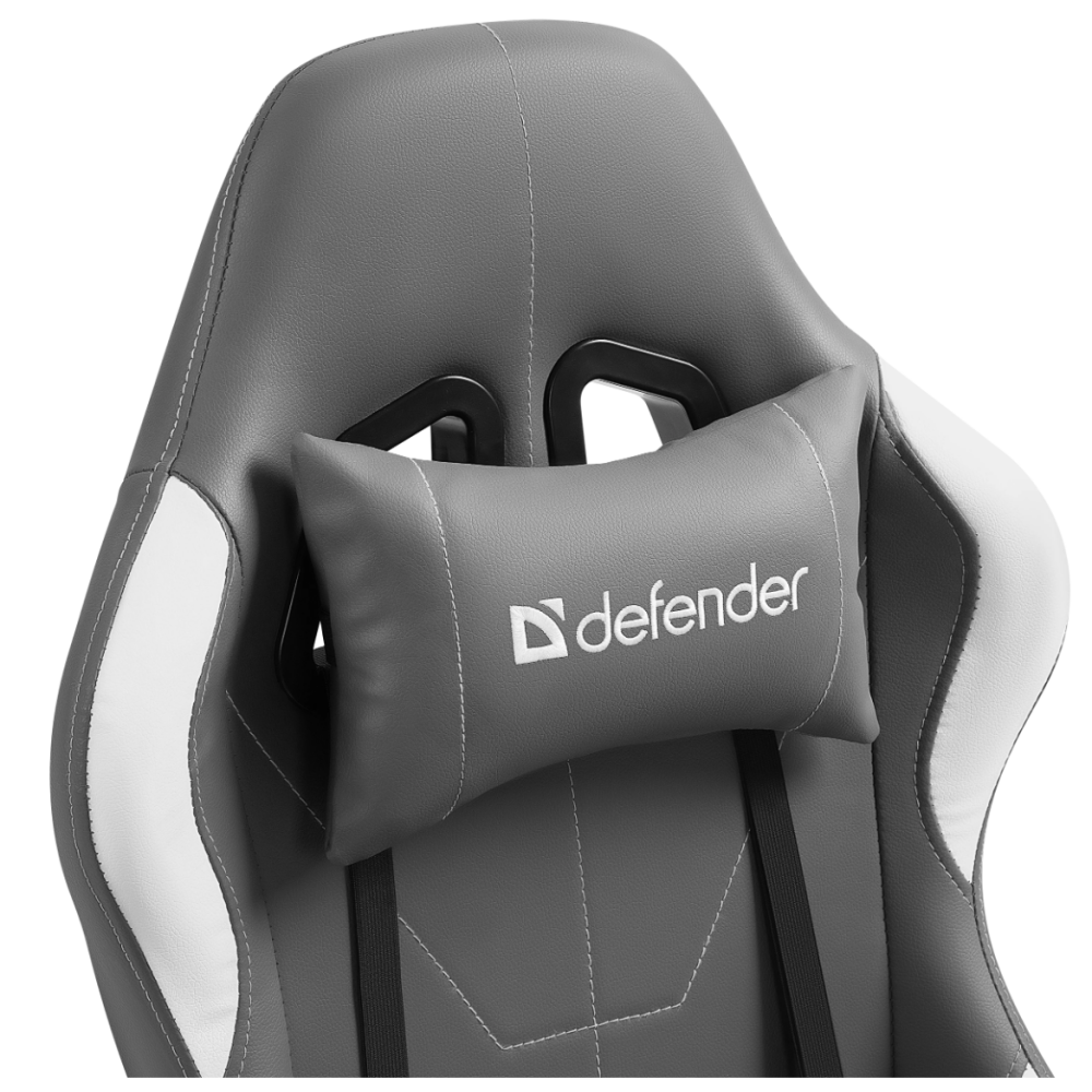 Игровое кресло Defender Chromos Grey/White - 64675 - фото 7