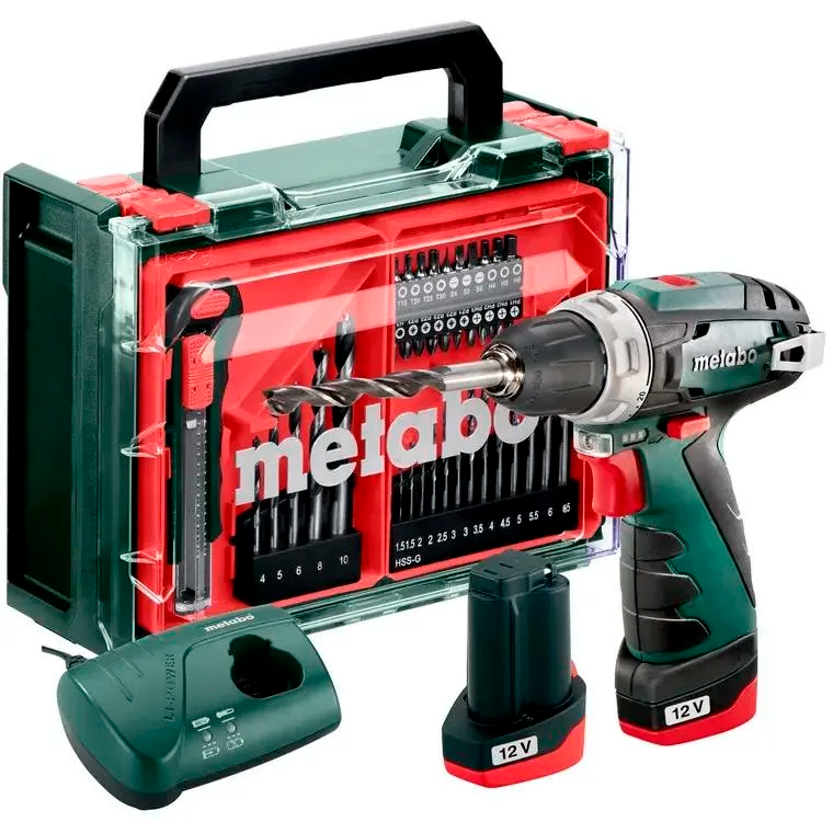 Дрель-шуруповёрт Metabo PowerMaxx BS Basic Set (600080710) - фото 2