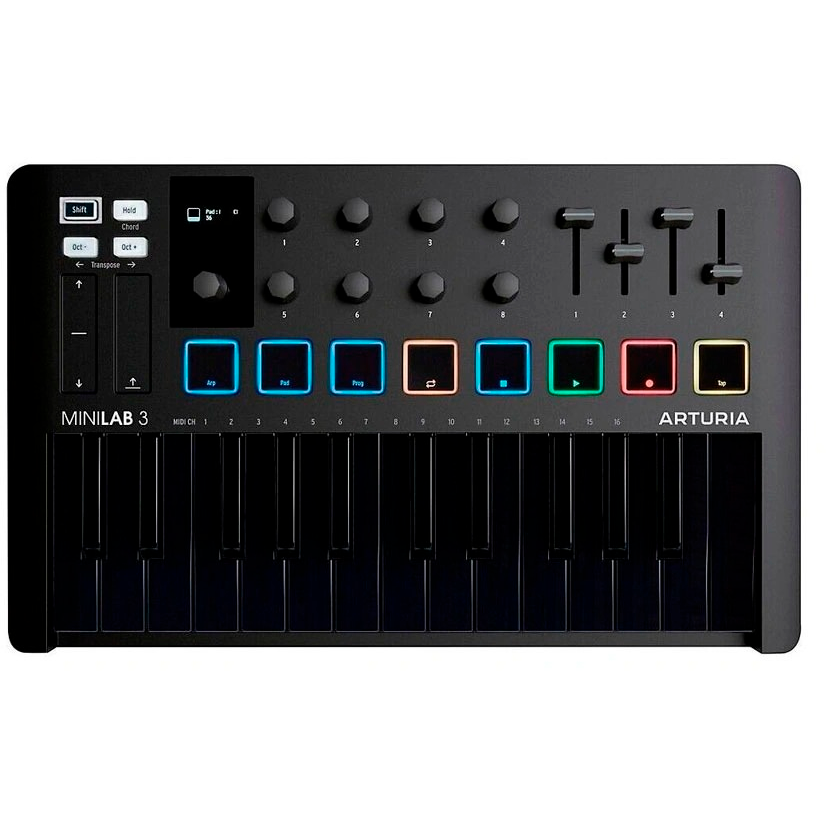 MIDI-клавиатура Arturia MiniLAB 3 Deep Black