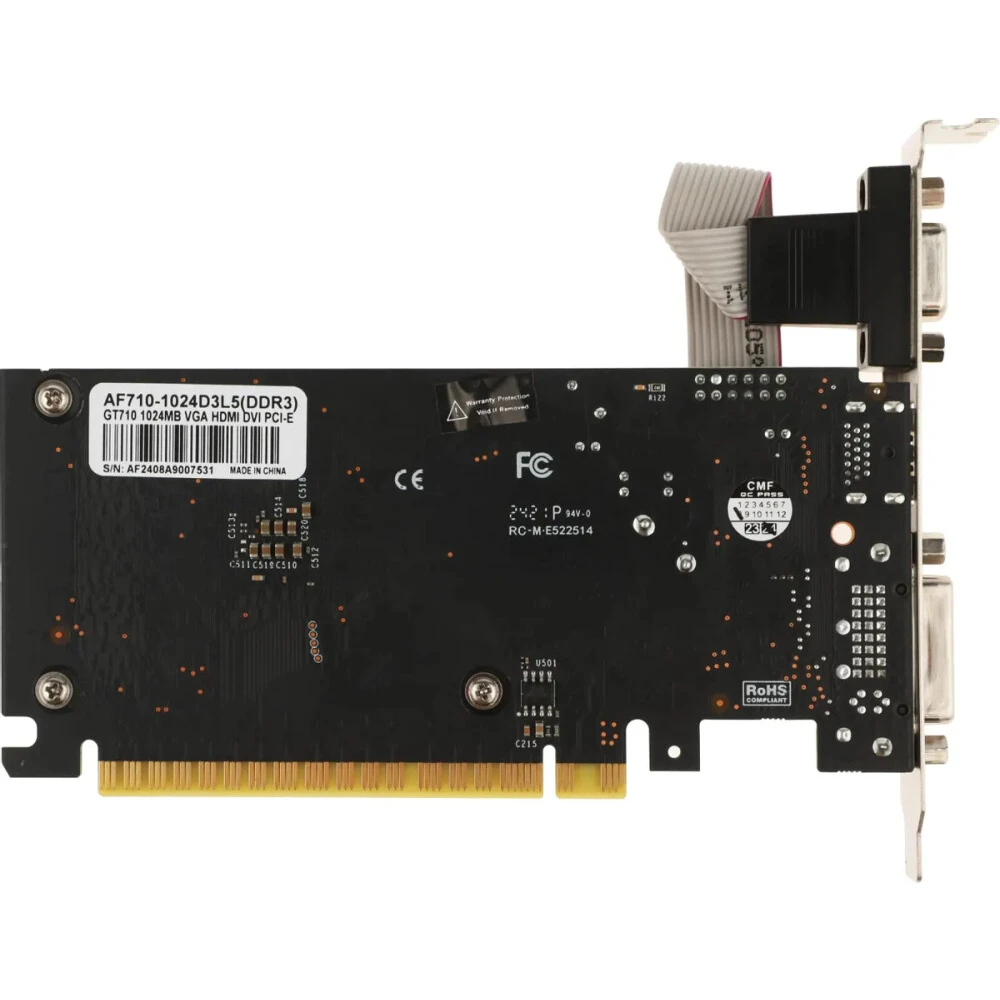 Видеокарта NVIDIA GeForce GT 710 AFOX 1Gb (AF710-1024D3L5) - фото 3