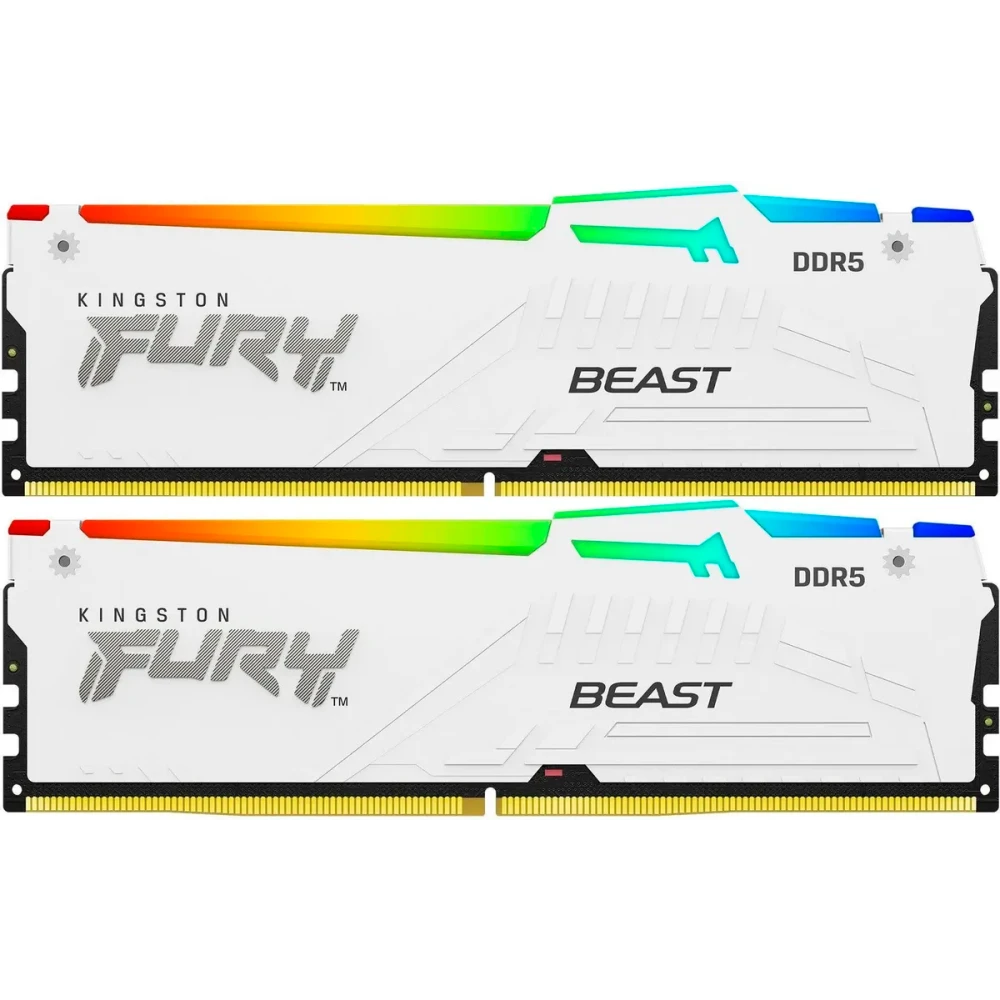 Оперативная память 64Gb DDR5 6000MHz Kingston Fury Beast (KF560C30BWAK2-64) (2x32Gb KIT)