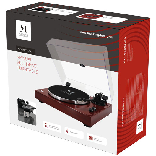 Виниловый проигрыватель Music Public Kingdom TT53AT Red Wood - фото 5