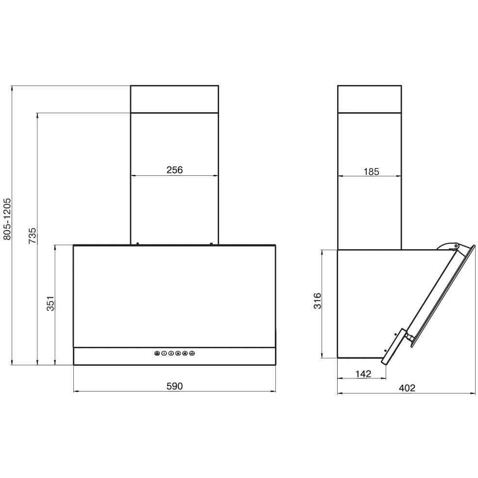 Вытяжка Elikor RX6754XB Stainless Steel - 954542 - фото 2