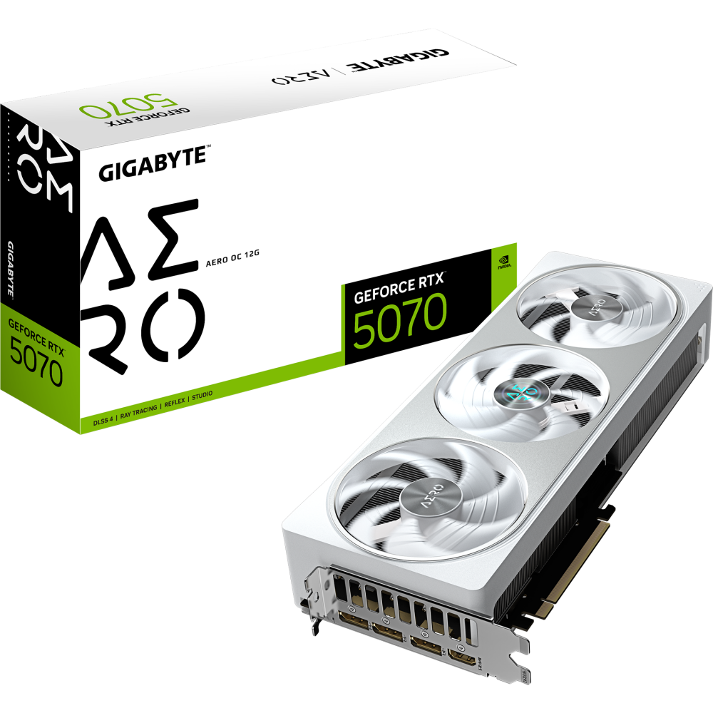 Видеокарта NVIDIA GeForce RTX 5070 Gigabyte AERO OC 12Gb (GV-N5070AERO OC-12GD) - фото 10