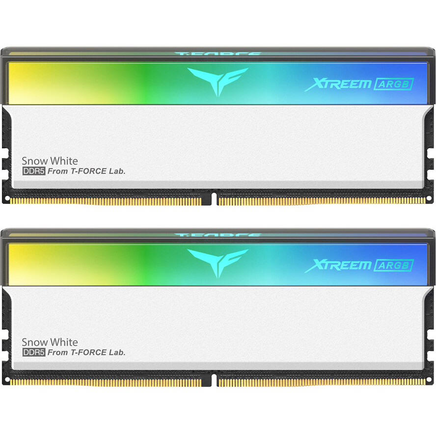 Оперативная память 32Gb DDR5 6000MHz Team T-Force XTREEM ARGB White (FFAD532G6000HC30DC01) (2x16Gb KIT)