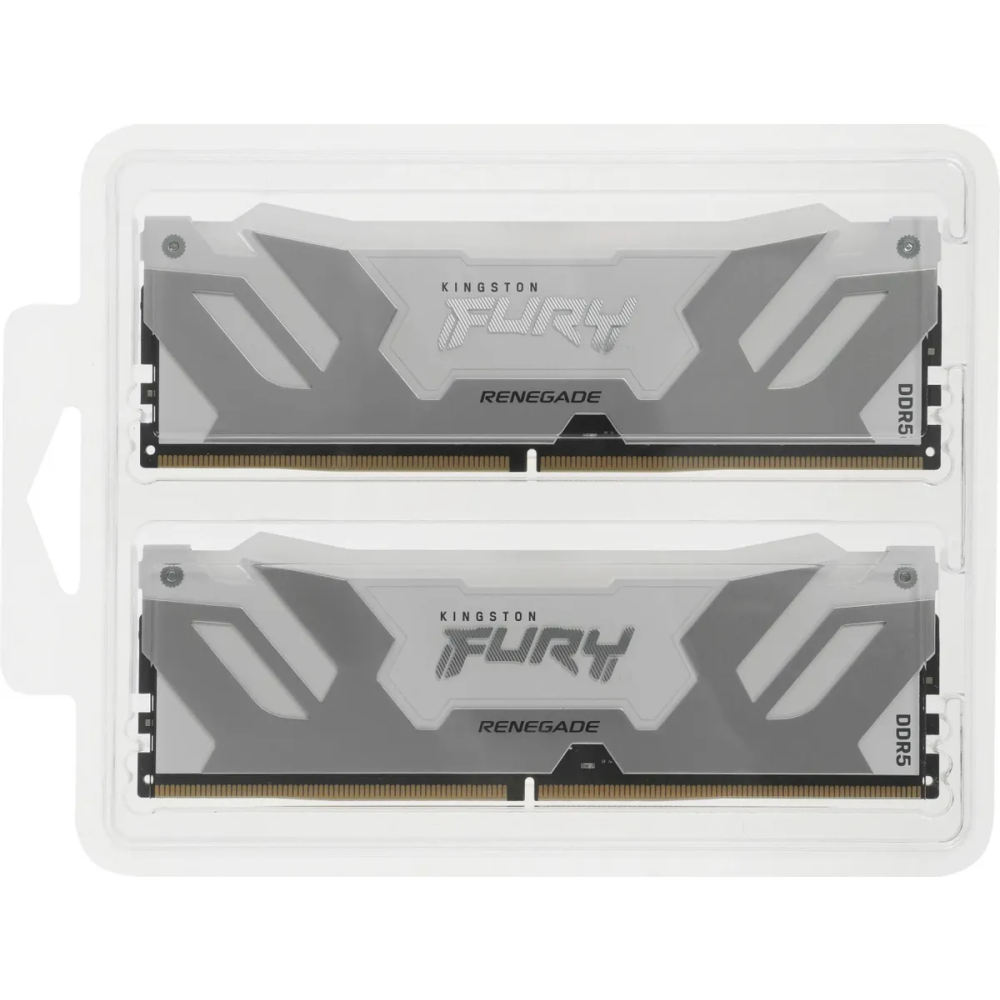 Оперативная память 64Gb DDR5 6400MHz Kingston Fury Renegade White RGB (KF564C32RWAK2-64) (2x32Gb KIT) - фото 6