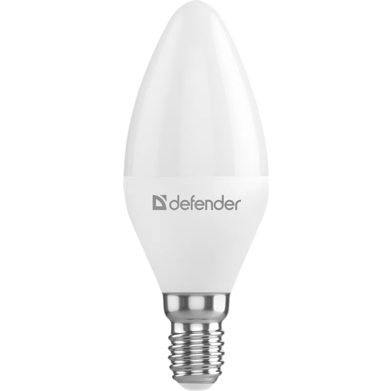 Светодиодная лампочка Defender C37-10W-865-E14 (10 Вт, E14)