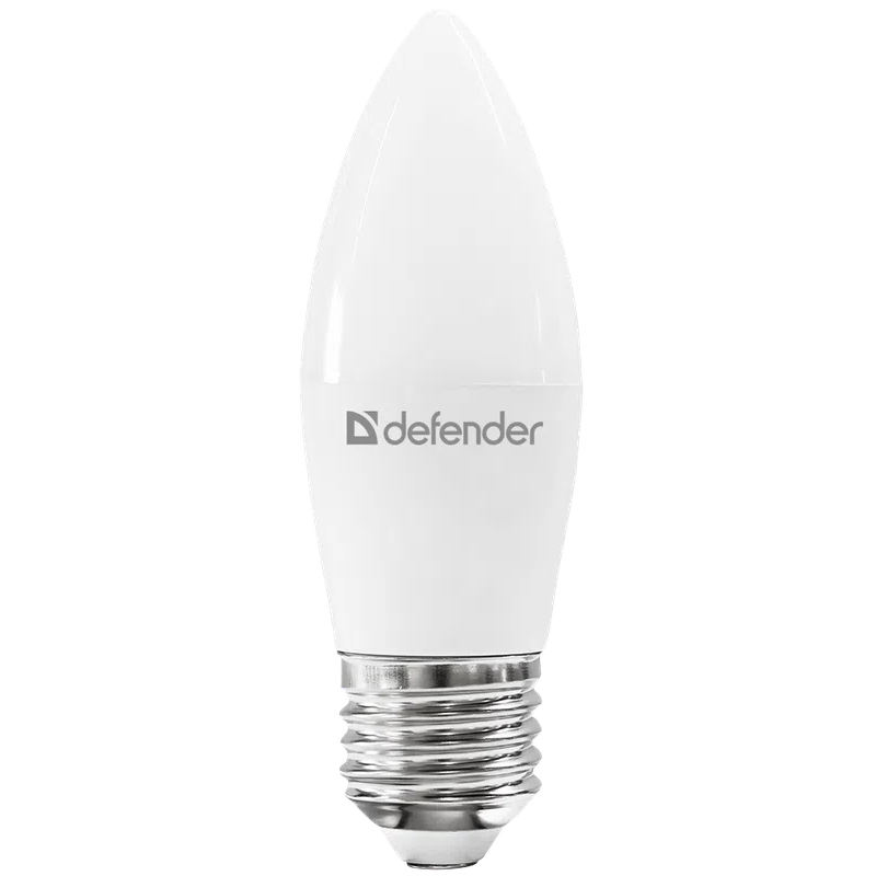 Светодиодная лампочка Defender C37-12W-865-E27 (12 Вт, E27)