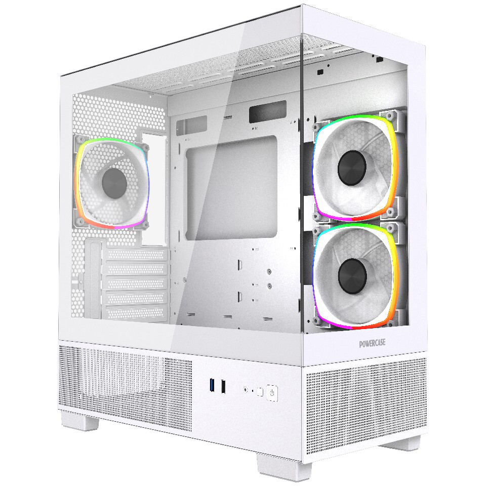 Корпус Powercase Vision Micro M3W White - CVMMW-A3