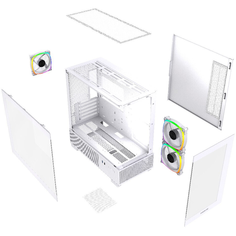 Корпус Powercase Vision Micro M3W White - CVMMW-A3 - фото 8