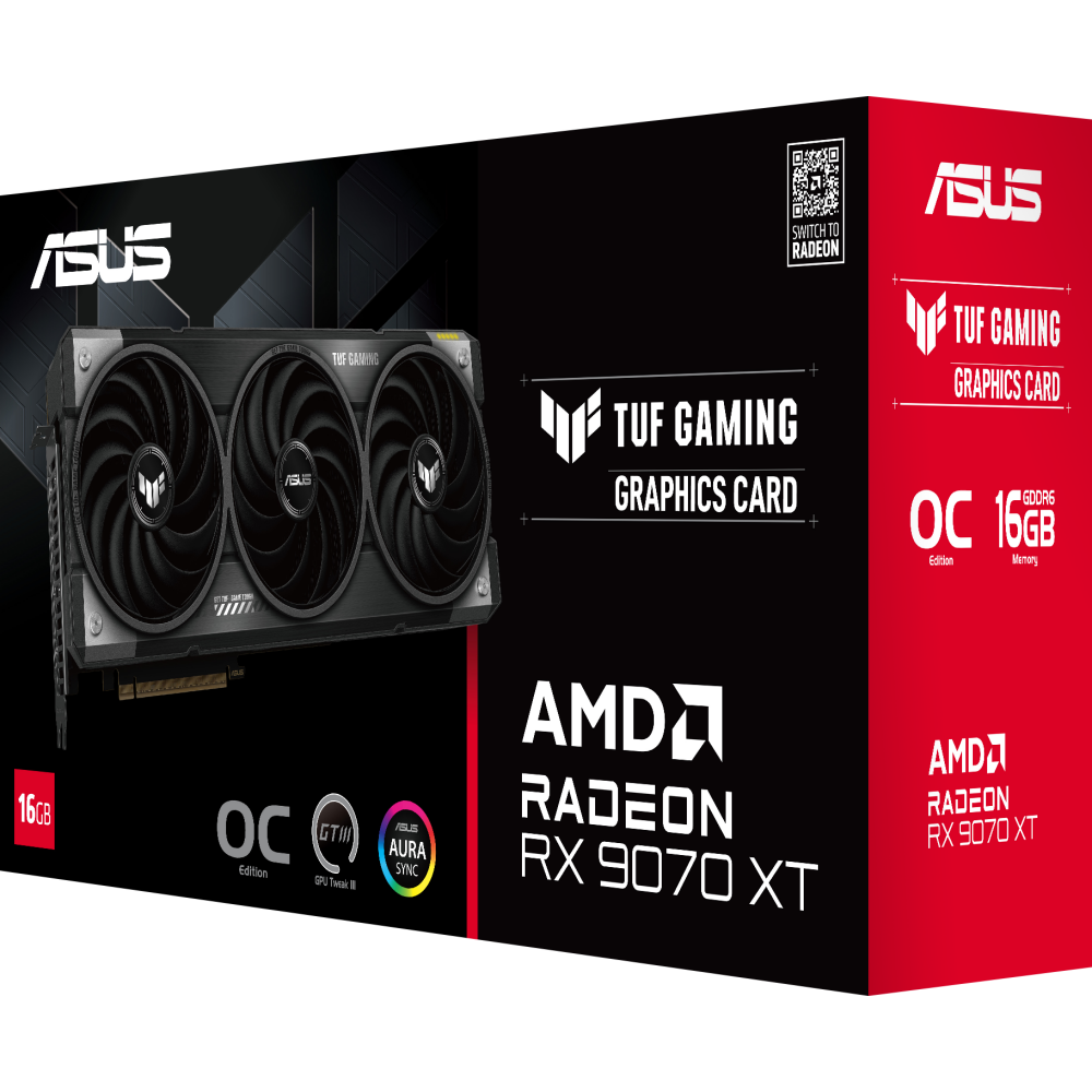 Видеокарта AMD Radeon RX 9070 XT ASUS OC 16Gb (TUF-RX9070XT-O16G-GAMING) - фото 10