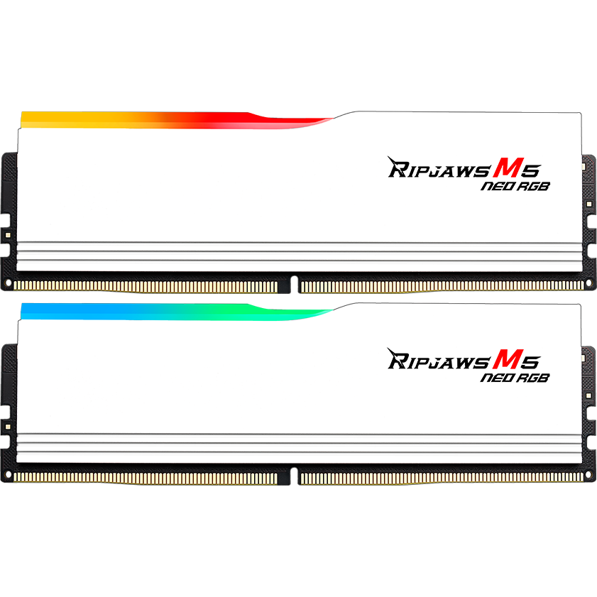 Оперативная память 32GB DDR5 6000MHz G.Skill Ripjaws M5 Neo RGB White (F5-6000J3636F16GX2-RM5NRW) (2x16GB KIT)
