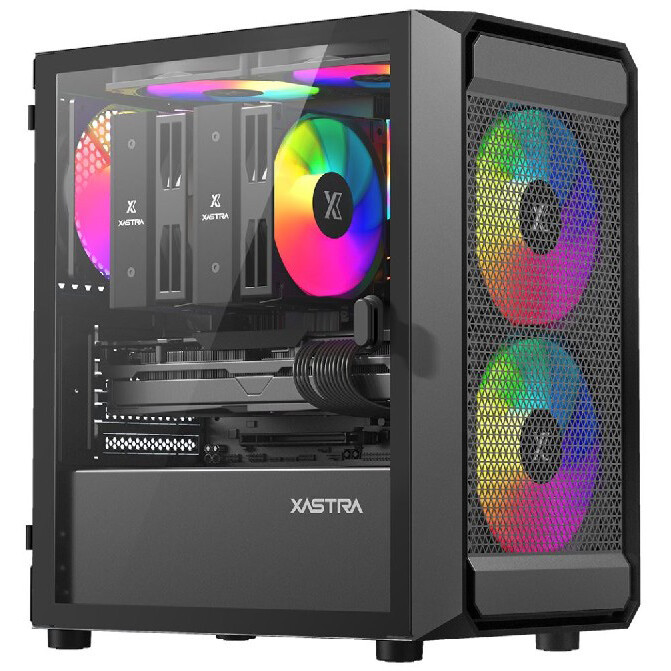 Корпус XASTRA A303M 3ARGB Black - A303M-2FC14A-1FC12A-D - фото 9