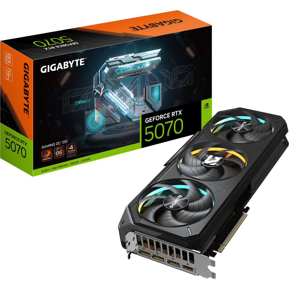 Видеокарта NVIDIA GeForce RTX 5070 Gigabyte GAMING OC 12Gb (GV-N5070GAMING OC-12GD) - фото 10