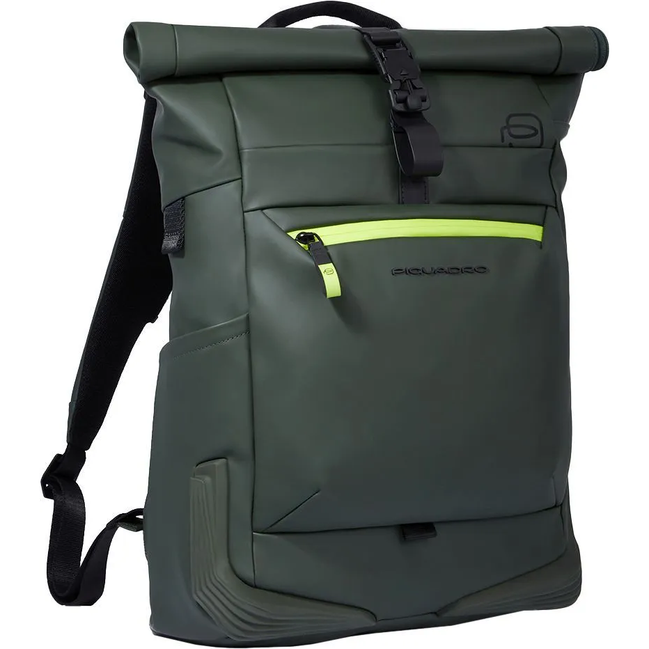 Рюкзак для ноутбука Piquadro Roll Top Backpack for Laptop 15.6 Green (CA6291C2OW) - CA6291C2OW/VE - фото 2