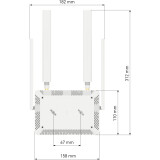 Wi-Fi маршрутизатор (роутер) Keenetic Runner 4G (KN-2212)