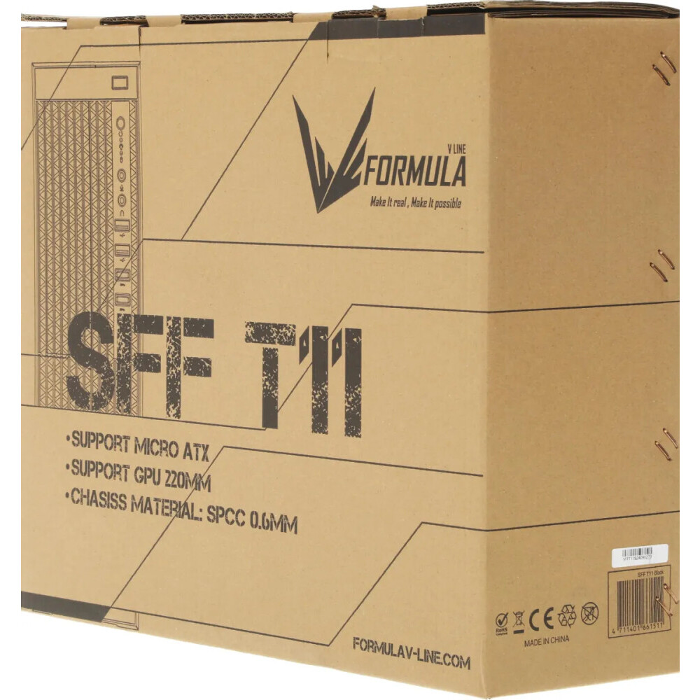 Корпус Formula SFF T11 Black - фото 9