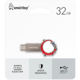 USB Flash накопитель 32Gb SmartBuy Metal Snake (SB32GB3MSN)