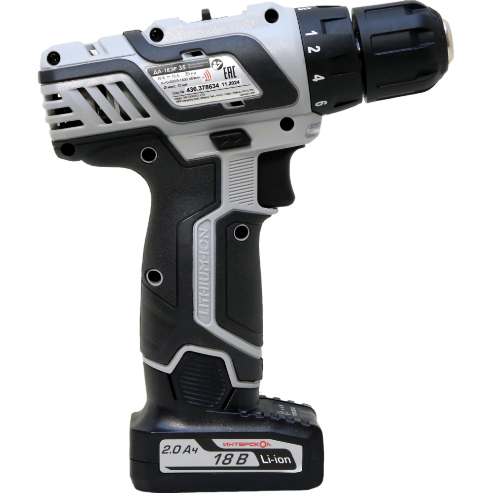 Дрель-шуруповёрт Интерскол ДА-18ЭР (436.2.2.15) - фото 3