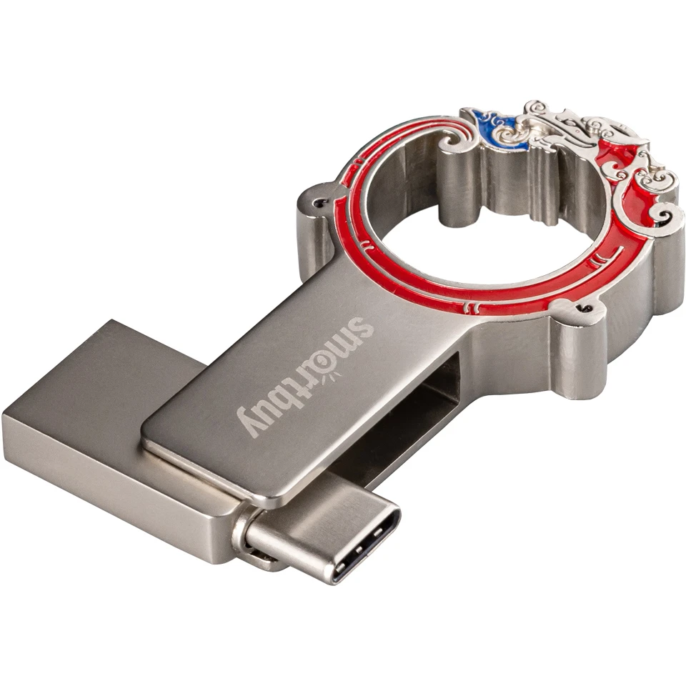 USB Flash накопитель 64Gb SmartBuy Metal Snake (SB64GB3MSN)