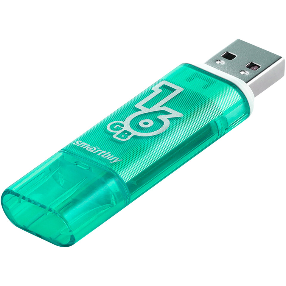 USB Flash накопитель 16GB SmartBuy Glossy Green