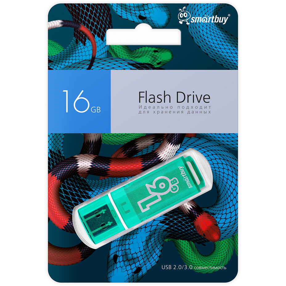 USB Flash накопитель 16Gb SmartBuy Glossy Green - SB16GBGSGSN - фото 3