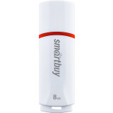 USB Flash накопитель 8Gb SmartBuy Crown White (SB8GBCRWSN)