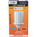 Светодиодная лампочка ECOLA Corn Premium Z7NV21ELC (21 Вт, E27)