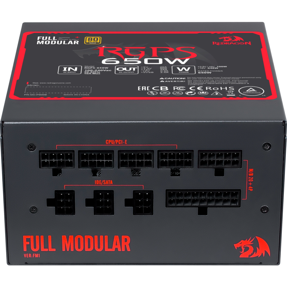 Блок питания 650W Redragon RGPS-650W - 70487 - фото 5