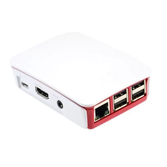 Корпус для одноплатного компьютера Raspberry Pi Official Pi 4 Case - RASPBERRY PI 4 CASE RED/WHITE - фото 2