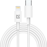 Кабель USB Type-C - Lightning, 2м, Defender F182 White (87539)