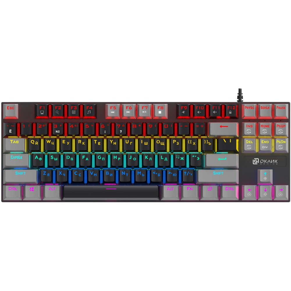 Клавиатура Oklick K600X Grey/Black