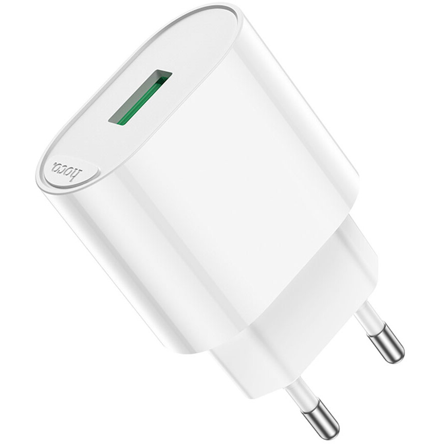 Сетевое зарядное устройство HOCO C109A Fighter White - 6931474784810 - фото 3