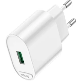 Сетевое зарядное устройство HOCO C109A Fighter White (6931474784810)