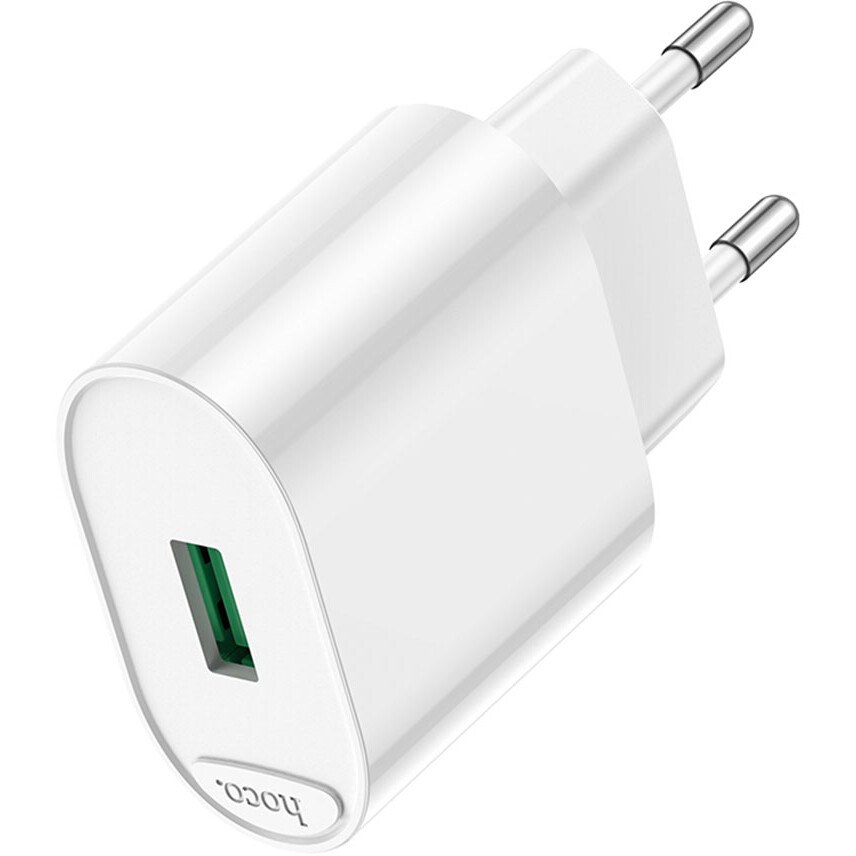 Сетевое зарядное устройство HOCO C109A Fighter White - 6931474784810 - фото 5