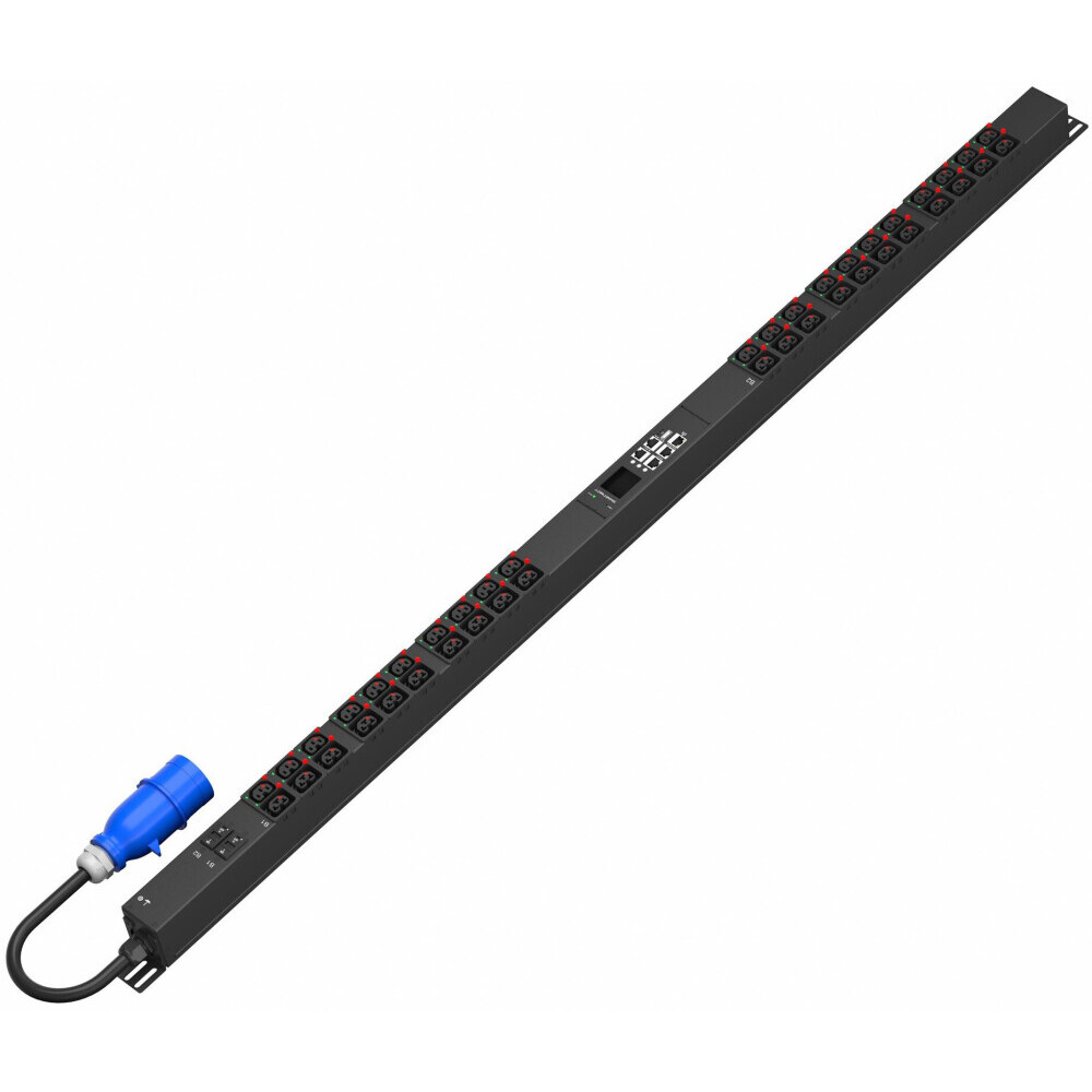 Блок розеток SMARTWATT 0U-MIS-1P32A-SMB-2CB-21C13-21C39-UL-3M-IEC309 - PMIS13S2CBO2121UL/4512020450066