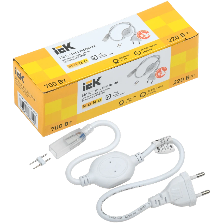 Драйвер для светодиодной ленты IEK LSP1-700-220-65-12 - фото 2